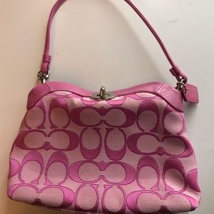 COACH pink mini bag